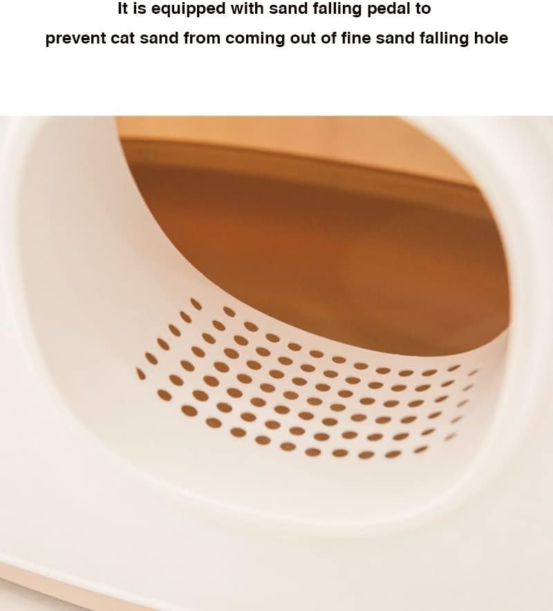 SLATIOM Cats House са Напълно Затворени Котешки носилка кутия с пясък и Плъзгаща Котешки Тоалетна Със защитата От Пръски Висока