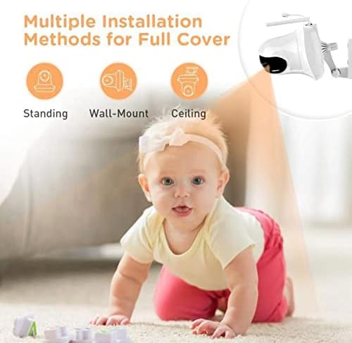 3,5-инчов Монитор на защитата на детето, 2-Лентов Камера, за да разговаряте с детето си, Цифрови следи бебето 2,4 g с канче, увеличение,