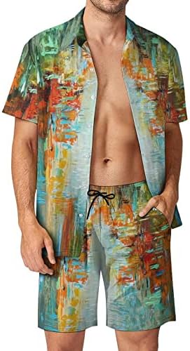 IJKEID, спортен костюм за плуване, мъжки мъжки летен костюм за почивка на Хавай, на почивки, дигитална 3D печат, къси спортни костюми 3x за