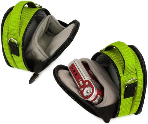 Зелена Лимитированная серия Чанта за фотоапарат Калъф за носене с Допълнително отделение за аксесоари за компактен цифров