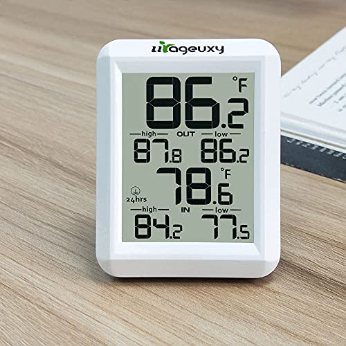 Безжичен дигитален Термометър Urageuxy с висока температура в помещения и на открито за домашно наблюдение на помещения