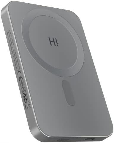 HINOVO Магнитен Батерията на Power Bank 5000 ма Безжично Преносимо Зарядно PD 20 W с кабел USB-C, за MagSafe, за iPhone серия
