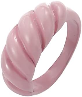 Гривна Ретро капающее пръстен, цветен пръстен с маслени бонбони, геометрични пръстени (B)