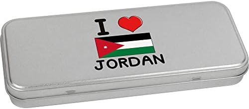 Метална Лидице кутия за съхранение на Azeeda 80 мм I Love Йордания loops (TT00182688)