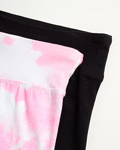 Спортни къси панталони RBX Girls' Active Shorts - 2 опаковки спортни велосипедни шорти от еластичен памук (Размер: 4-16)