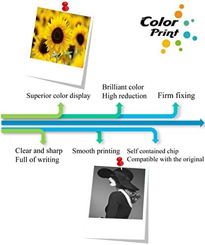 Подмяна на касетата с мастило, който е съвместим с ColorPrint LC-203XL, от 9 опаковки за Brother LC203 XL LC-203 LC201 LC-201, използван