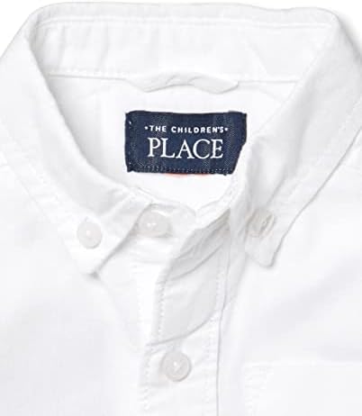 The Children ' s Place/ Оксфорд риза с копчета и дълъг ръкав за самотни деца и малки момчета