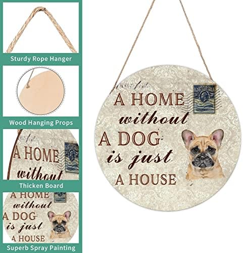 Добре дошли В Къща Без Куче-Това е Просто Къща с френски Булдог, Ретро Метална Табела, Сладка Декорация за домашни Животни,