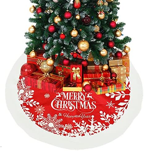 GANFANREN Коледно Дърво Пола Снежинка Коледен Мат Килим Украшение Украса за Дома Подаръци за нова година парти (Цвят: за I, Размер: Един