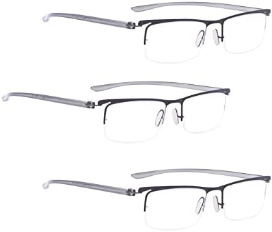 LUR 3 опаковки очила за четене в полукръгла рамка + 7 опаковки очила за четене без рамки (общо 10 двойки ридеров + 1,75)