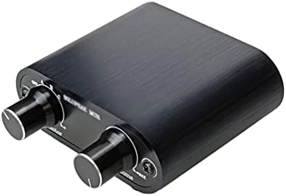 Аудиопереключатель LHLLHL 3,5 мм с водачи за регулатор на силата на звука, 3 в 1 От 1/8 aux switcher, Кутия за избор на Сплитер, Вграден инвалидизиращи