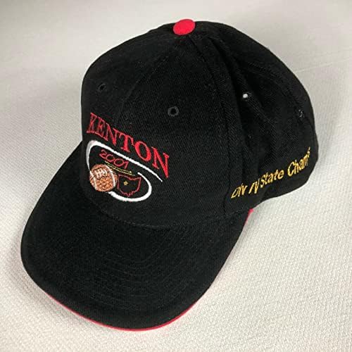 Футболна шапка Кентон Реколта 2001 Г. С каишка на гърба 15-0 Шампион на щата Охайо Уайлдкэтс Мъжки Средно училище