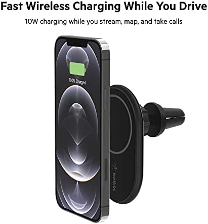 Съвместимо с Belkin MagSafe магнитна закопчалка за зареждане на мобилен телефон с вентиляционным отвор - Държач за мобилен телефон с вентиляционным дупка и зарядно за iPhon