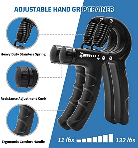 Тренажор за укрепване на ръцете FitColt Grip Strength Trainer 2 опаковки, Усилвател за захващане на ръцете, Нескользящий ръчно заснемане