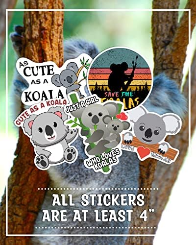 Етикети с коалами - Идеални подаръци с коалами за любителите на мечки Коала - Водоустойчив, издръжлив винил - Навсякъде, където