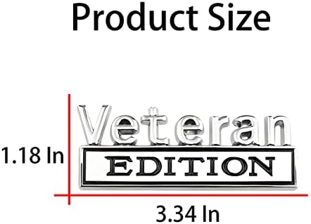 Автомобилна Емблема на Veteran Edition, 3D Автомобили, Метални Етикети, Етикети за камиони, 3 м Трайни Самозалепващи Етикети