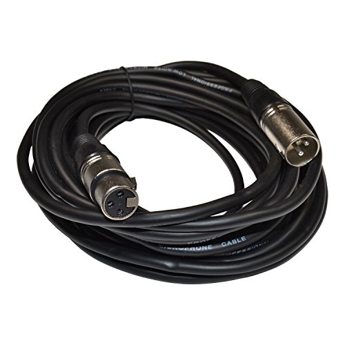 Микрофон кабел HQRP XLR-XLR (3-пинов M/F, 25 фута) за микрофони Behringer B-1, B-2, B-5 Sun Meter