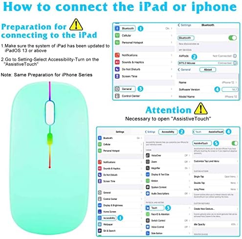 2,4 Ghz и Bluetooth Мишка, Акумулаторна Безжична мишка за OnePlus 9RT 5G Bluetooth Безжична Мишка за лаптоп /PC/ Mac /Компютър/ таблет/