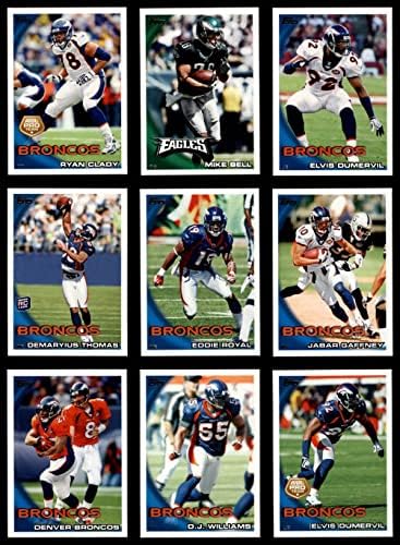 2010 Начело на Denver Broncos Почти пълен комплект от екипа на Денвър Broncos (комплект) NM/MT Broncos