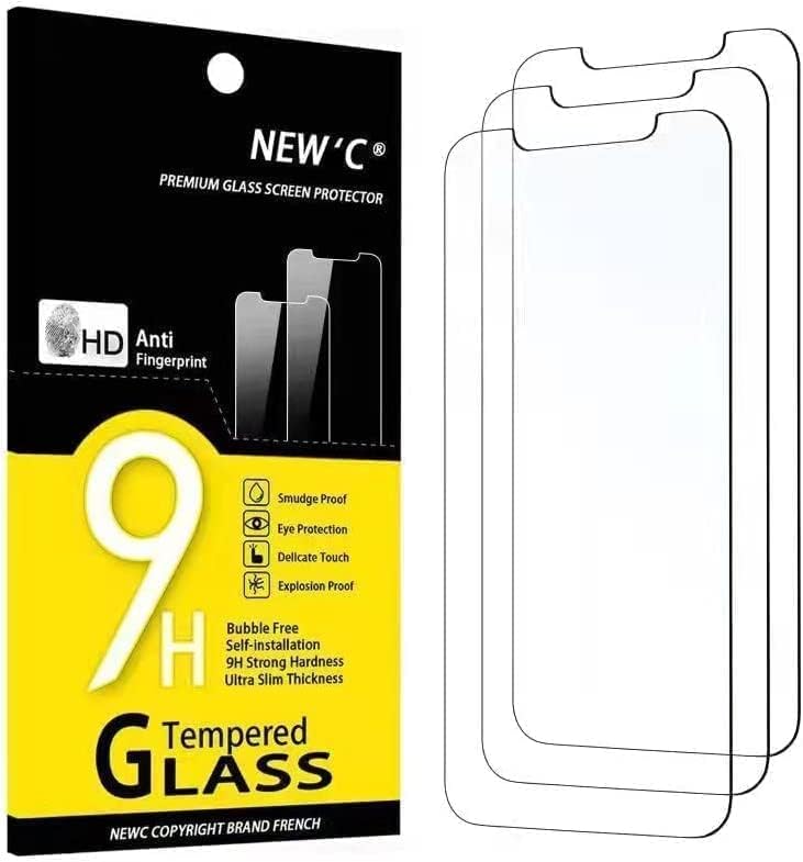 NEW'C [3 опаковки] е Предназначена за iPhone 11 и iPhone XR (6.1 ) Защитно фолио за екран от закалено стъкло, сверхпрочная за използване