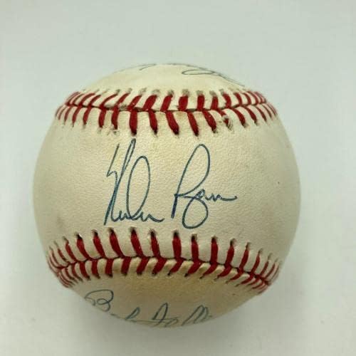 Санди Куфакс, Нолан Райън и Боб Фелер подписа договор с Американската лига бейзбол JSA COA - Бейзболни топки с автографи