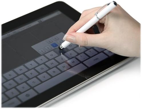 Стилус BoxWave, който е съвместим с iPad (1-во поколение 2010) (Стилус от BoxWave) - Капацитивен Styra, Капацитивен стилус с химикалка -магнит лилав цвят