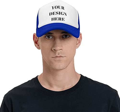 Мъжка шапка по поръчка, Направете Любимата си Шапка, Добавете Свой Собствен Дизайн / Текст / Фото, Персонални Шапка на шофьор на камион, бейзболна шапка за татко