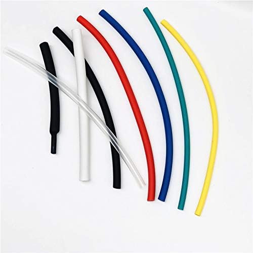 комплект термоусадочных тръби с дължина 1 метър, Изолационен ръкав, термореактивная polyolefin Свиване, Различни Термосвиваеми тръби, Жично кабел (Цвят: черен, вътрешен