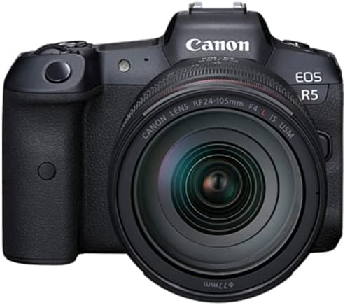 Полнокадровая беззеркальная фотоапарат Canon EOS R5 - 8K Видео, 45-мегапикселова полнокадровая CMOS матрица, процесор за обработка
