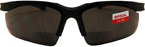 Бифокални очила Global Vision Apex UV400, увеличаване на очила за четене, дымчатая обектив с лупа 2,50