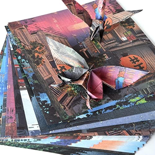 Набор от хартия за Оригами Двустранен 100 Листа от 20 Цвята и 6 Инча Квадратна Лесно Сгъваема Декоративно-Приложното Изкуство