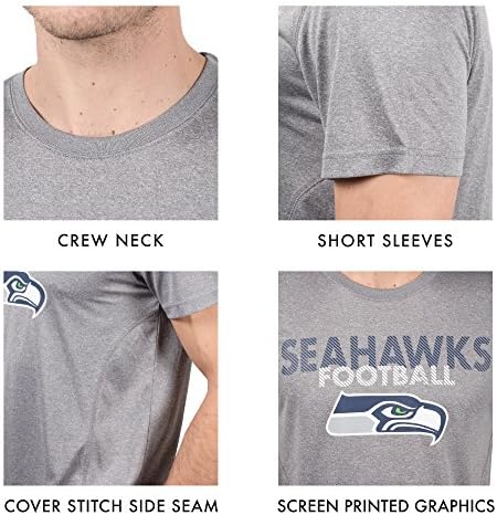 Мъжки t-shirt Ultra Game NFL, Впитывающая Влага, за активни спортни изяви