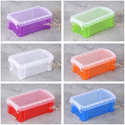 6 Опаковки Пластмасови Чекмеджета За съхранение на Моливи, Органайзер, Цветни Контейнери За Съхранение на багаж, Кутия, Риболовен Шевни Инструмент,