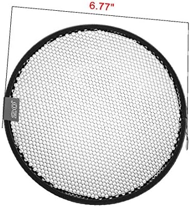 X-DREE 20-градусная ячеистая окото черен цвят за 7-инчов чинии абажура с рефлектор-рассеивателем (Нова Lon0167 20-градусная ячеистая окото