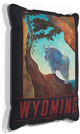 Възглавница от платното Вайомингский планински кози за дивана дома и офиса, картини с маслени бои на художника Кари Plc 13 x 19.