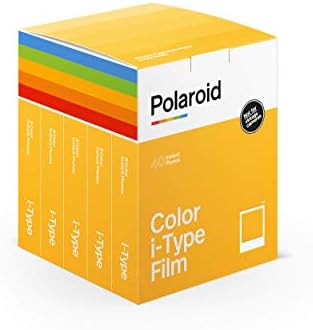 Polaroid Now + Черно (9061) - Фотоапарат миг печат I-Type, подключаемая по Bluetooth, с Допълнителен набор от филтри за обектива и чанта
