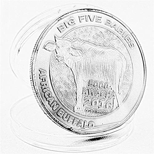 Африканска Замбия Възпоменателни монети на Бизони Сребърни Монети, Диви Животни, Златни и Сребърни Монети на Африкански Говеда Възпоменателни
