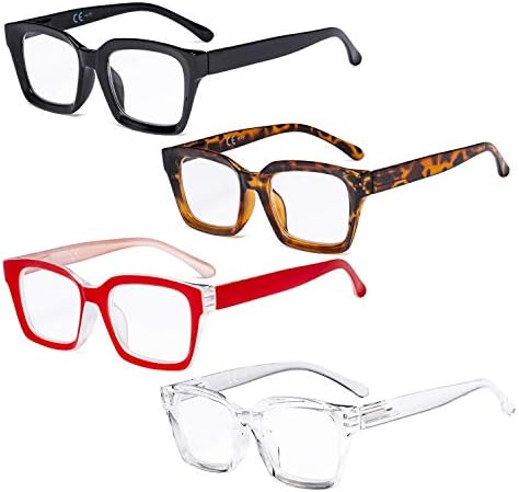 Eyekepper Спестете 10% на 4 опаковки женски очила за четене и 4 опаковки ридеров за жени +4,00