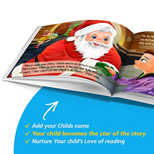 Персонализирана книга истории от Dinkleboo - Вълшебни шейни, За деца на възраст от 2 до 8 години - Историята за това, как