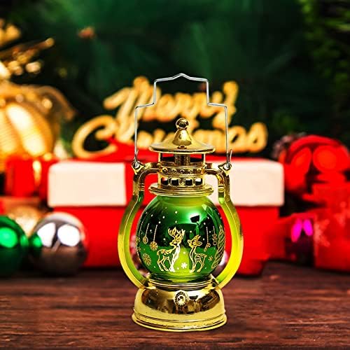 3 Опаковки, Украса за Коледната Елха, Мини Led Фенерче-Свещ за Коледната Декорация, Детски Ръчно с Висящи линия, Работещ