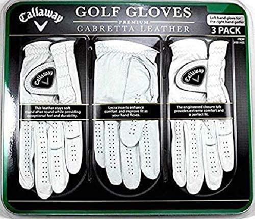 Ръкавици за голф Калауей Medium от кожата Cabretta в 3 опаковка