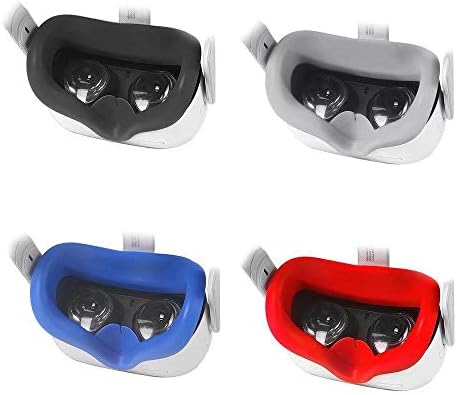 Подходящ за аксесоари за очила Oculus Quest 2rd VR, Нескользящий, който предпазва от оцветяване, пот и стягане Силиконов