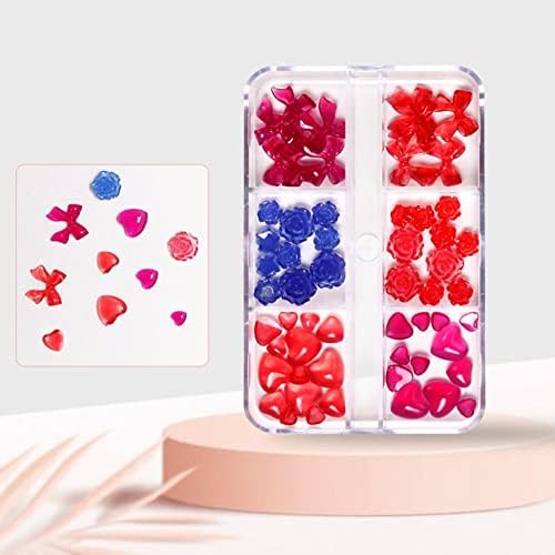 3D Висулки От смола, 3D Флорални Декорации за нокти за Маникюрного салон - (Стил A, цвят: 12)