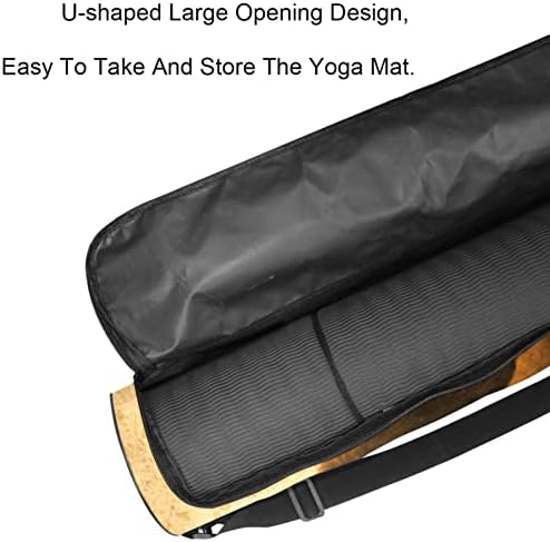 Чанта за подложка за йога LAIYUHUA, спортна чанта за йога с двойни ципове за жени и мъже - Гладка ципа, U-образна голяма дупка и регулируема
