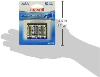 Maxell 723810P, Готова за работа, дълъг живот и надеждна алкални батерии AAA Cell 10 в опаковка с висока съвместимост (опаковка от 2 броя)