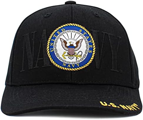 Официално лицензирана Бейзболна Шапка на Военно-морския флот на САЩ, Военна Реколта Регулируема Шапка САЩ