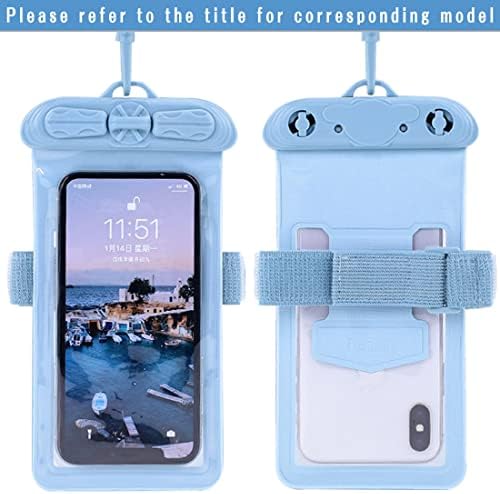 Калъф за телефон Vaxson, Съвместим с водоустойчив калъф Huawei P10 Lite Dry Bag [Без защитно фолио за екрана] Син