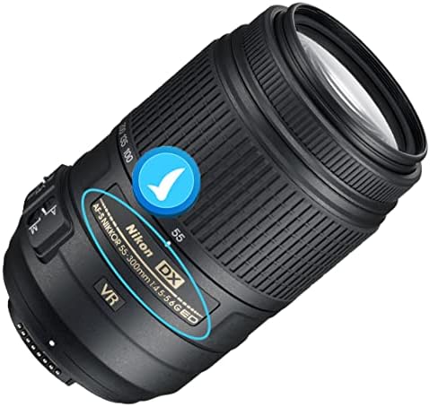 капак на обектива 58 мм, съвместими с обектив Nikon AF-S DX NIKKOR 55-300 мм f/ 4.5-5.6 G ED VR, HUIPUXIANG [2]