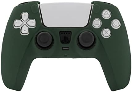 Силиконов Калъф за контролера PS5, Обвивка контролер PS5 DualSense, Обвивка контролер Playstation 5 - Зелени и червени
