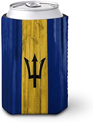 Знаме на Барбадос Многократна употреба поставки за чаши за Кафе с Лед, Изолиран поставка за Чаши с Хубав Модел за Топли Студени Напитки